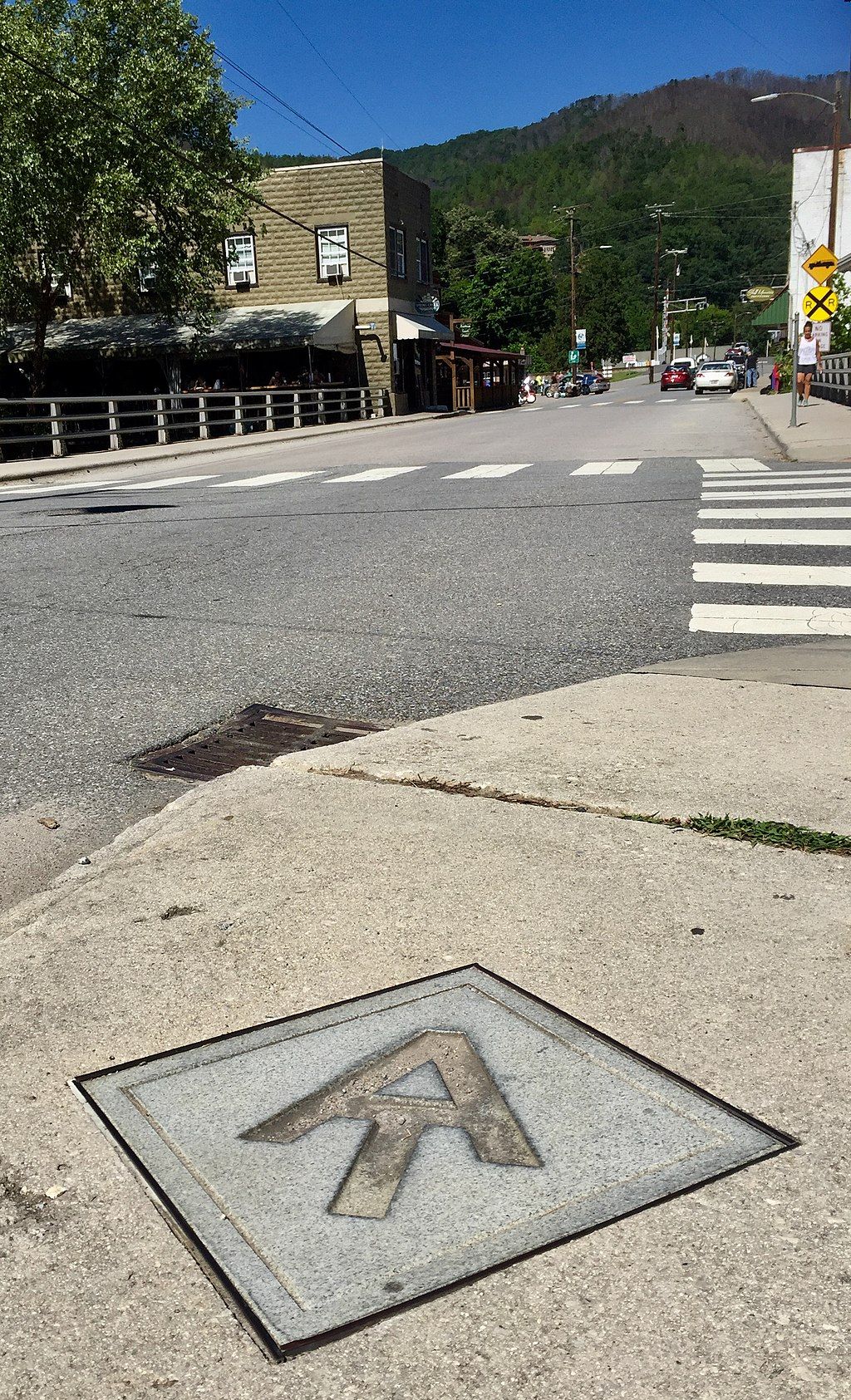 View of Appalachian Trail that Passed Through Downtown