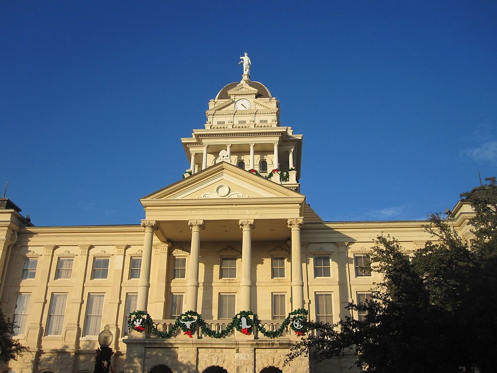 Daytime view of the Iconic Bell County Courthouse