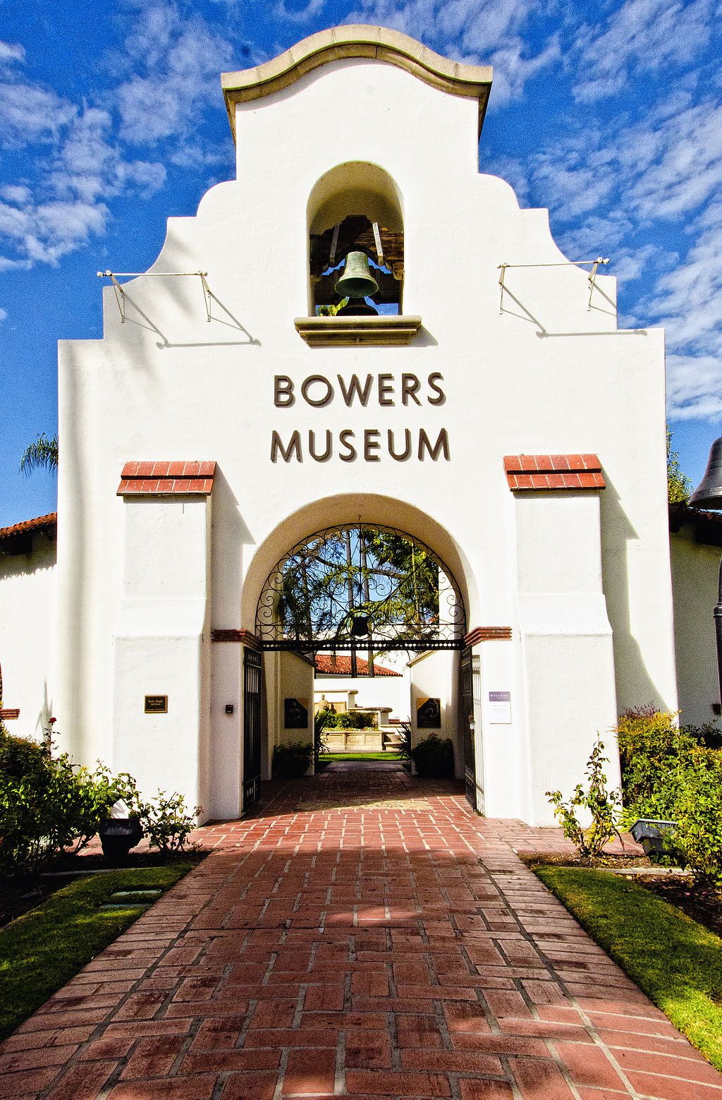 View of Bowers Museum
