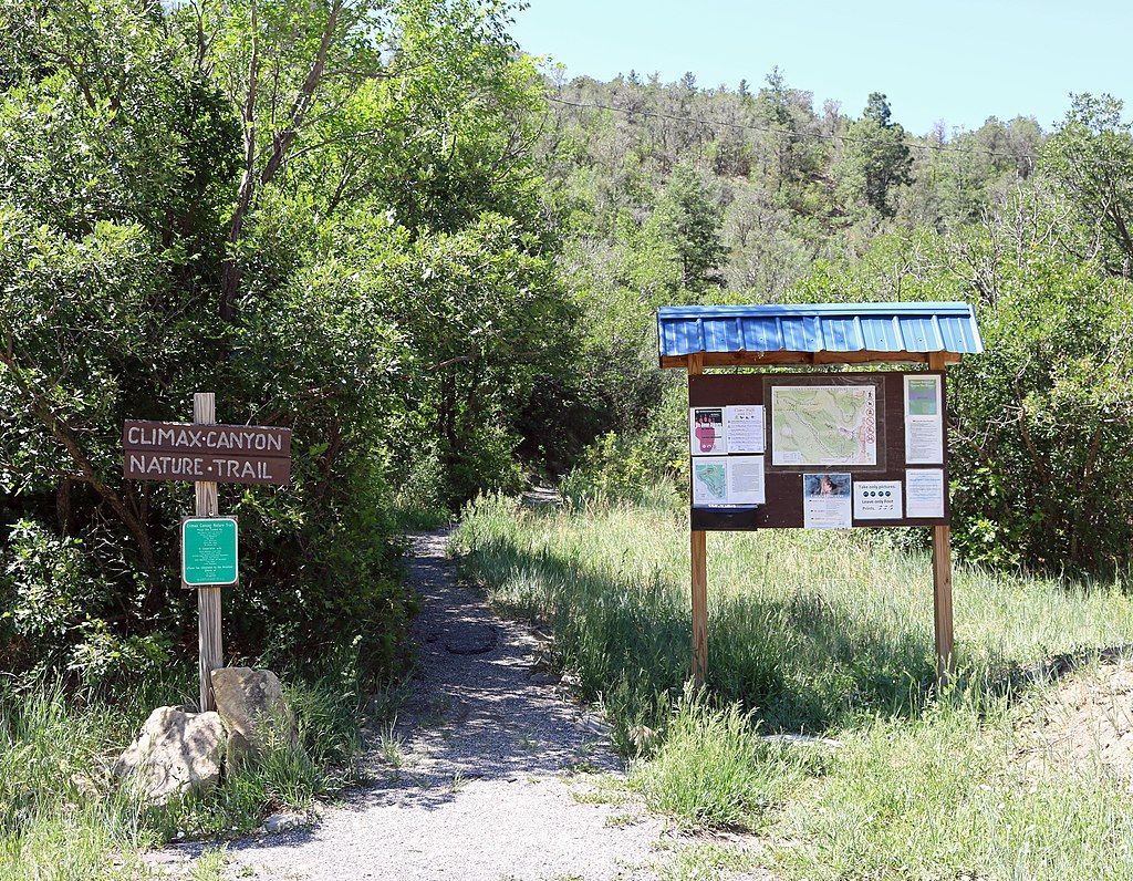 View of Climax Canyon Nature Trail in Raton, New Mexico