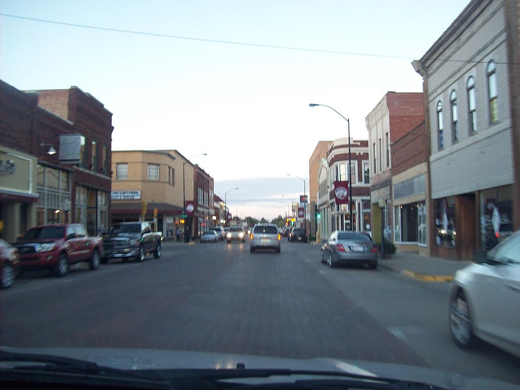 Main Street along Downtown Hays