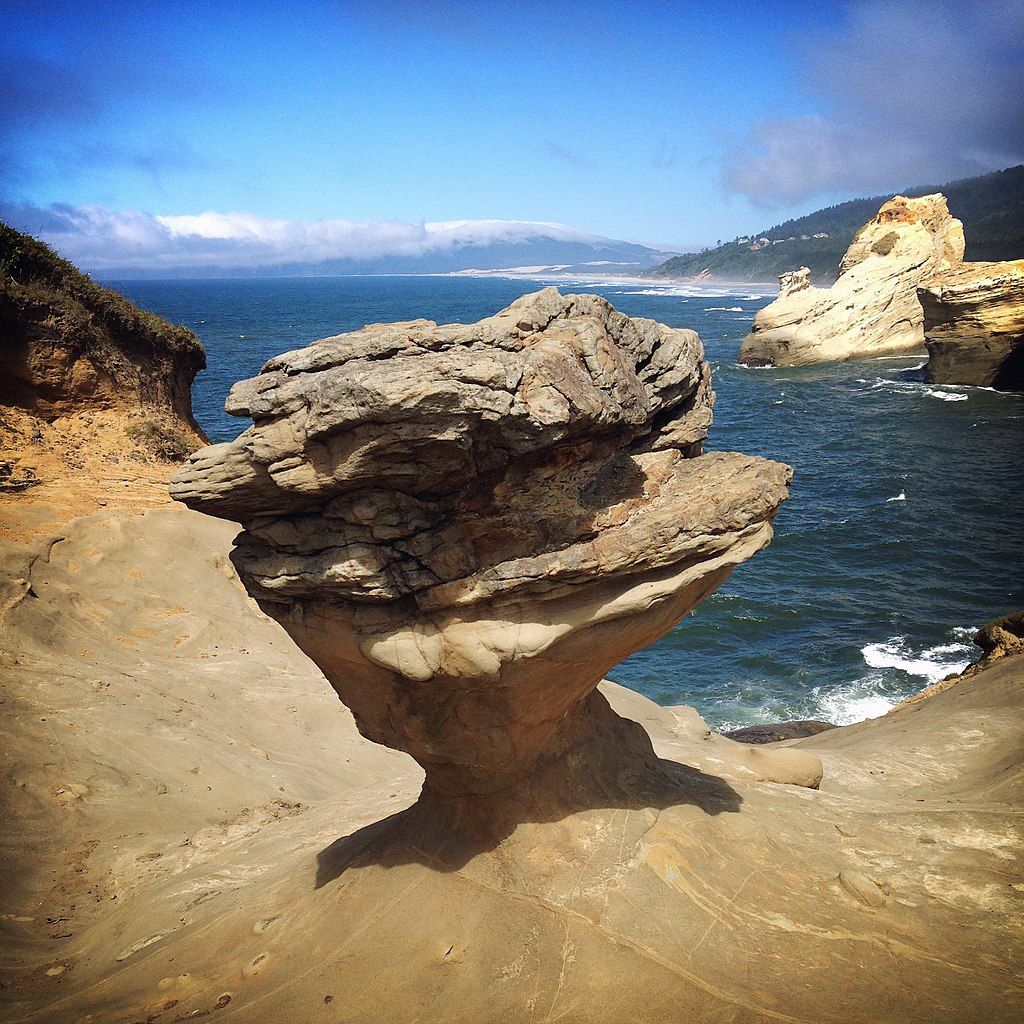 Rock formations at Cape Kiwanda State Natural Area