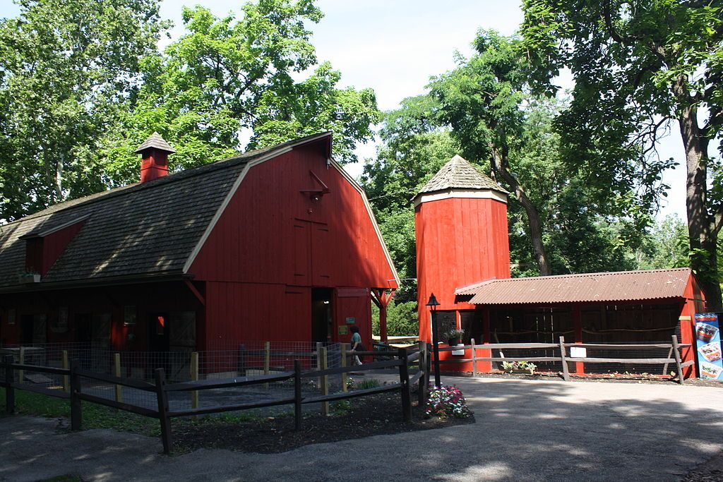 Barn at Elmwood Park Zoo in Norristown, Pennsylvania