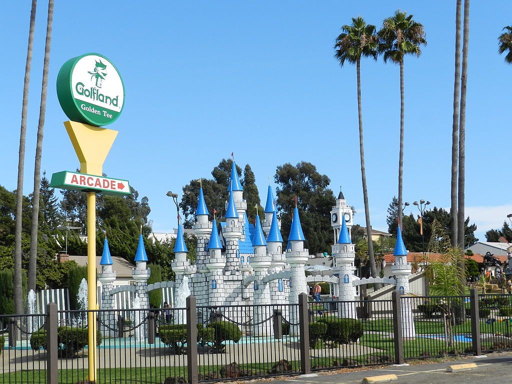 View of Golden Tee Golfland
