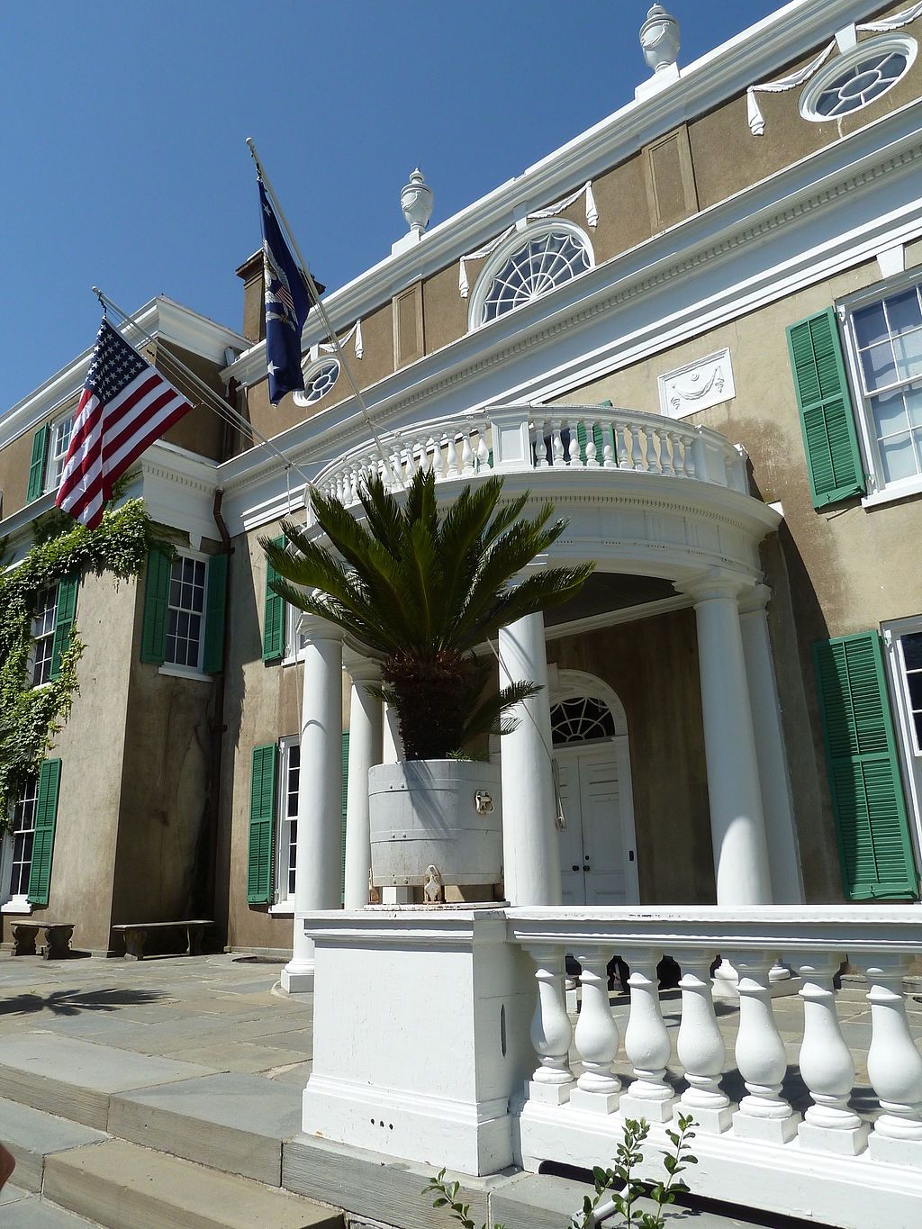 Entrance door of Franklin D. Roosevelt National Historic Site