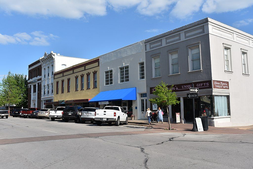 Houses in Rockwall’s Historic Main Street