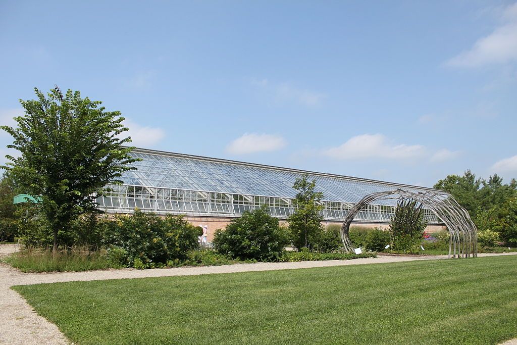 Exterior of Matthaei Botanical Gardens Greenhouse