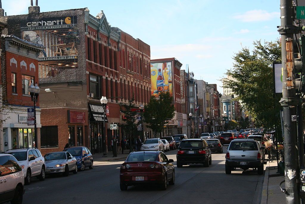 View of Milwaukee Avenue