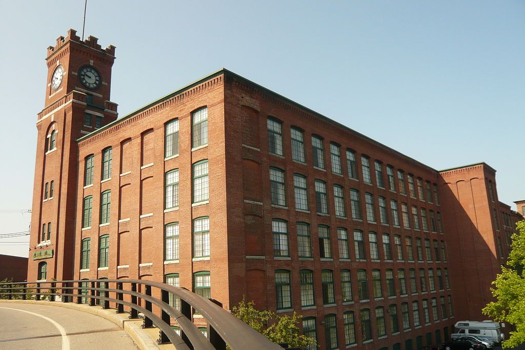 Front View of Nashua Manufacturing Company Historic District in Nashua