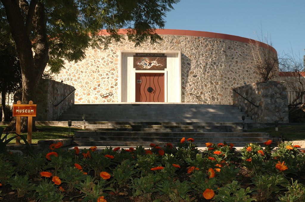 Front View of  Raymond M. Alf Museum of Paleontology