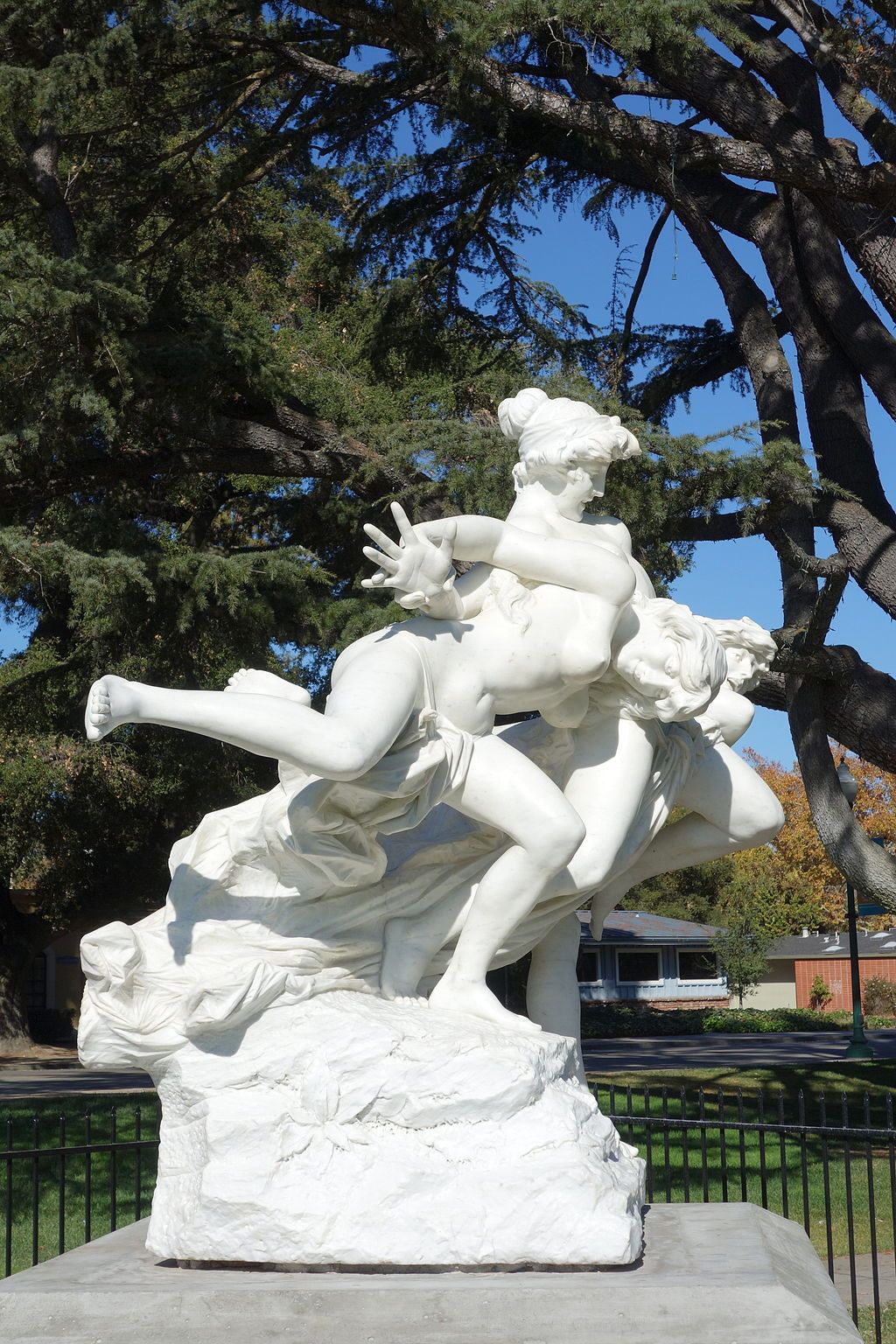 A statue at Sunken Gardens