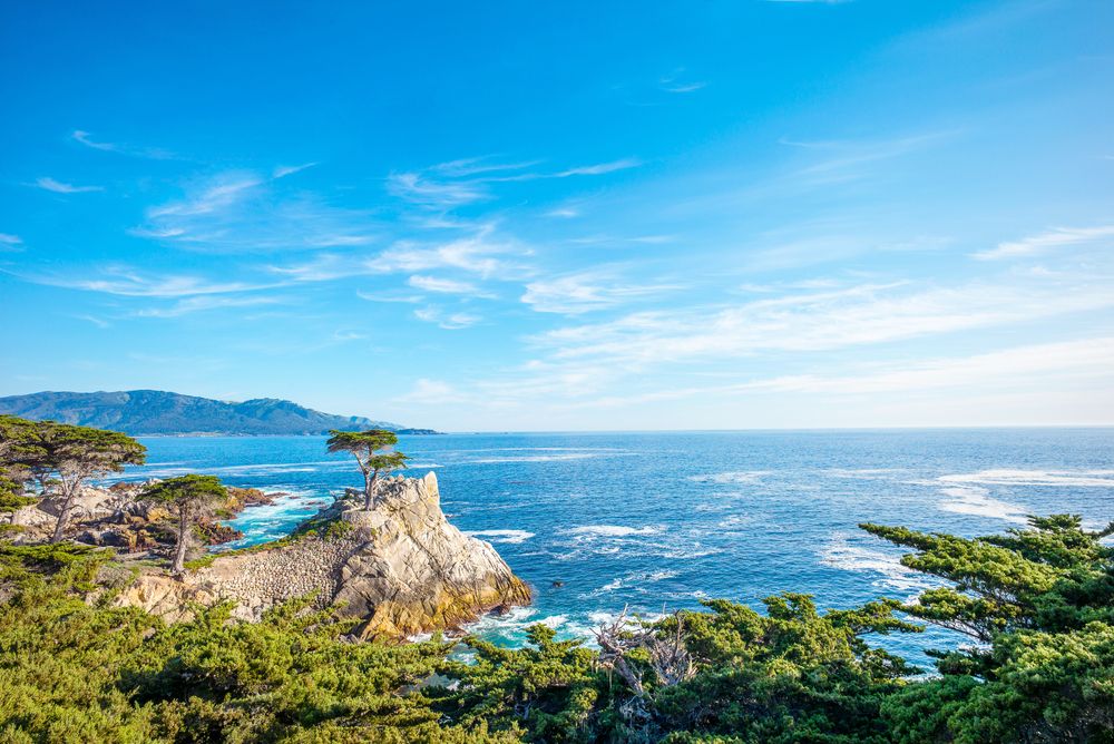 Aerial view of 17- Mile Drive