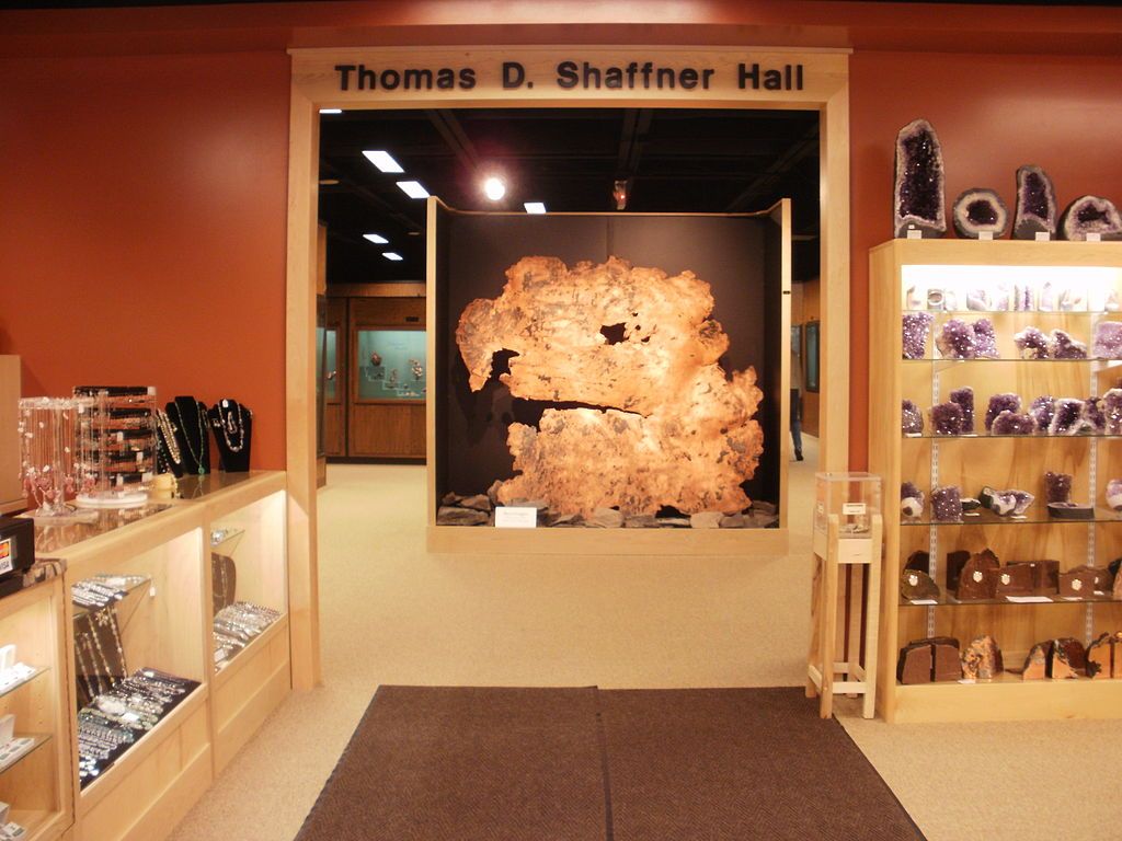 Display at A. E. Seaman Mineral Museum