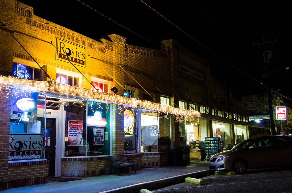 Night view of Abita Springs