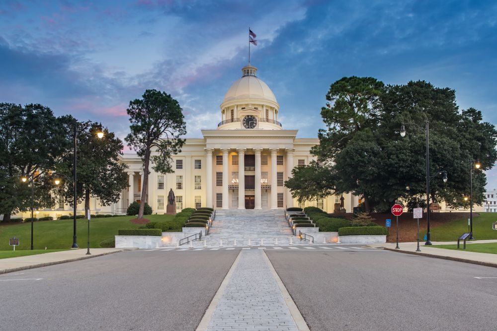 Exterior of Alabama State Capitol