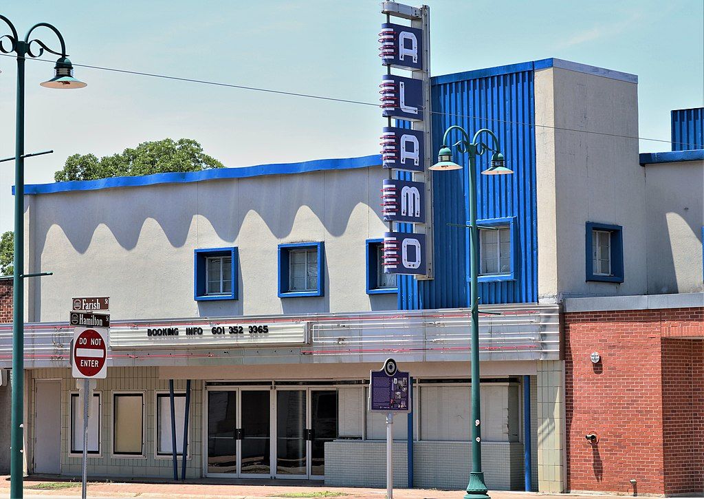 Outside view of Alamo Theater