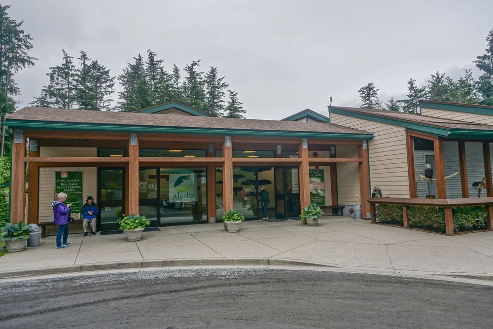 Front view of Alaska Raptor Center's exterior