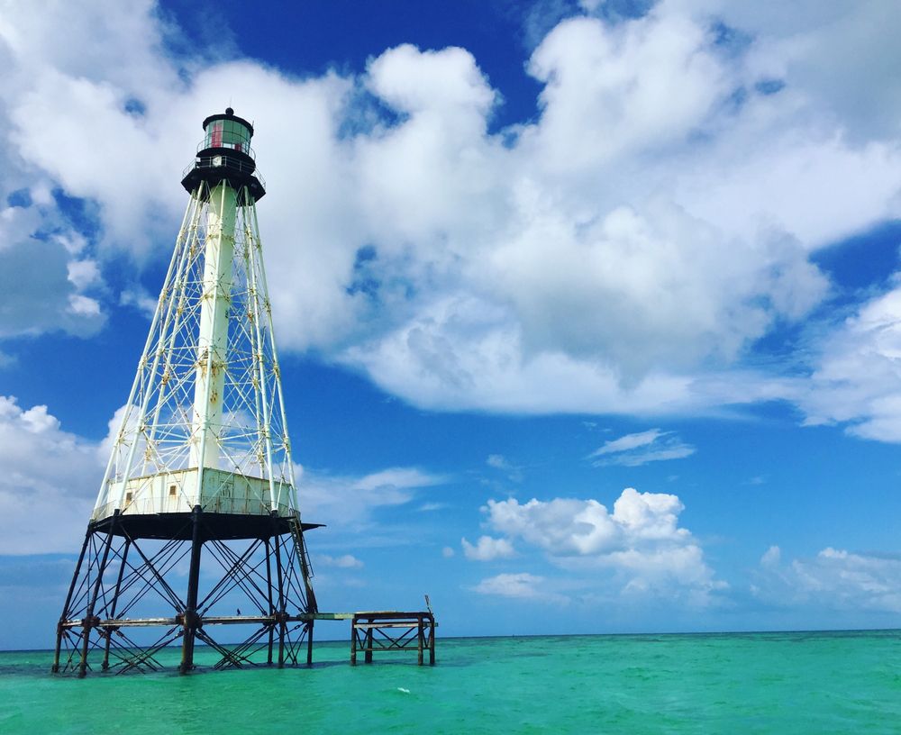 Daytime view of the Alligator Reef Lighthouse