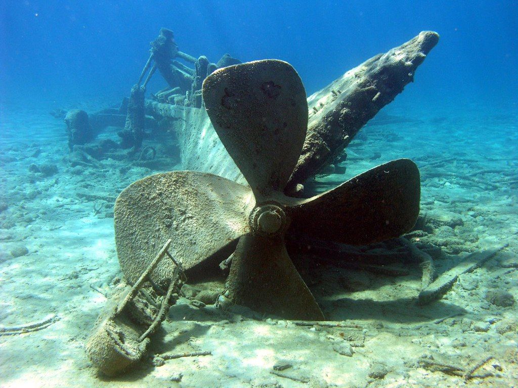 View of Alpena Shipwreck