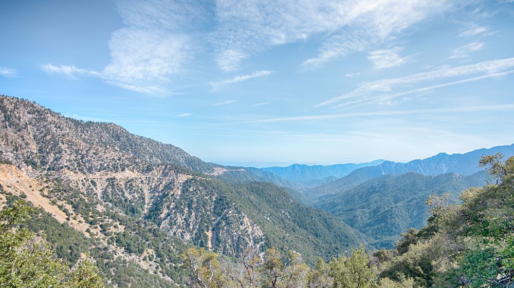 Top view of Angeles National Forest