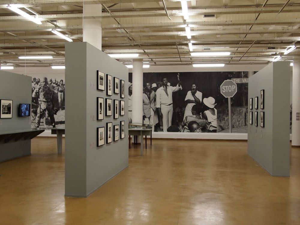 Interior view of the exhibition at Apartheid Museum