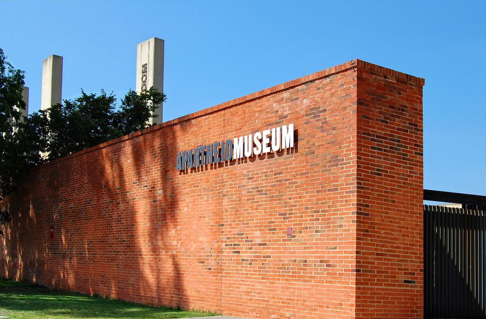 Name board of Apartheid Museum