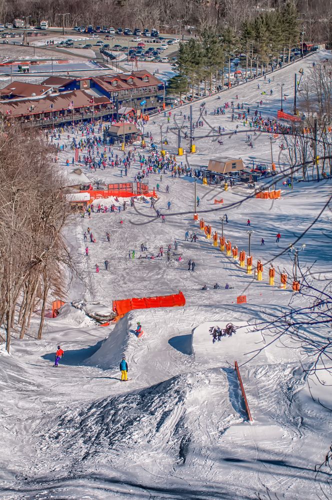 People at the Appalachian Ski Mountain