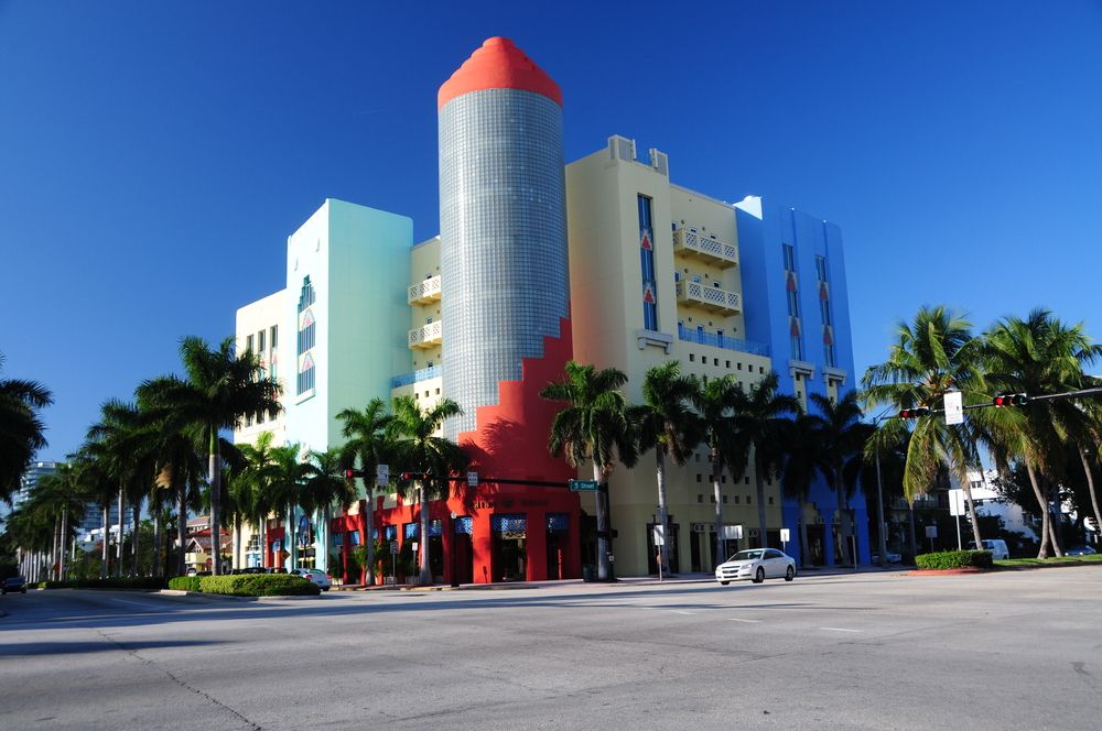 View of the Art Deco Historic District in South Beach