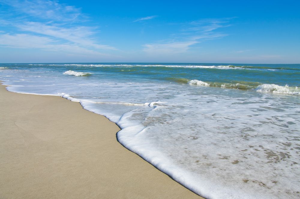 Wave crashing at Assateague Island National Seashore