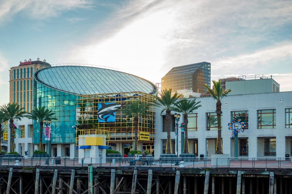 Exterior of the Audobon Aquarium of the Americas