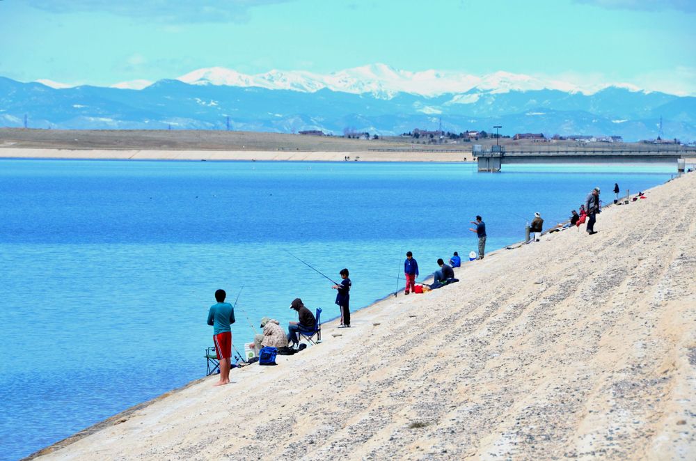 Fishing in Aurora reservoir