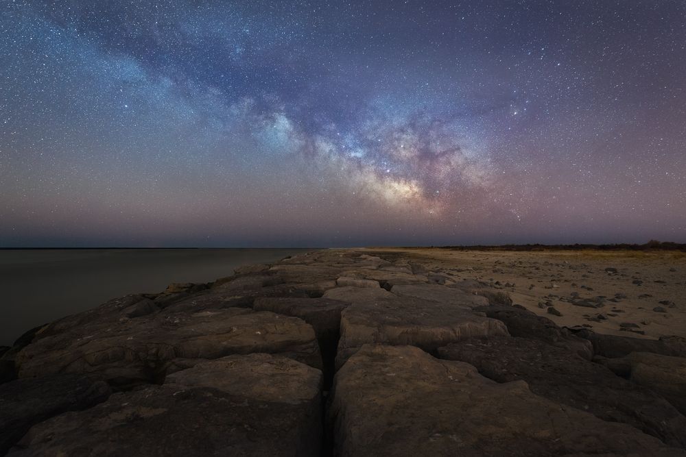 Night starts visible at the Scenic Avalon Jetty