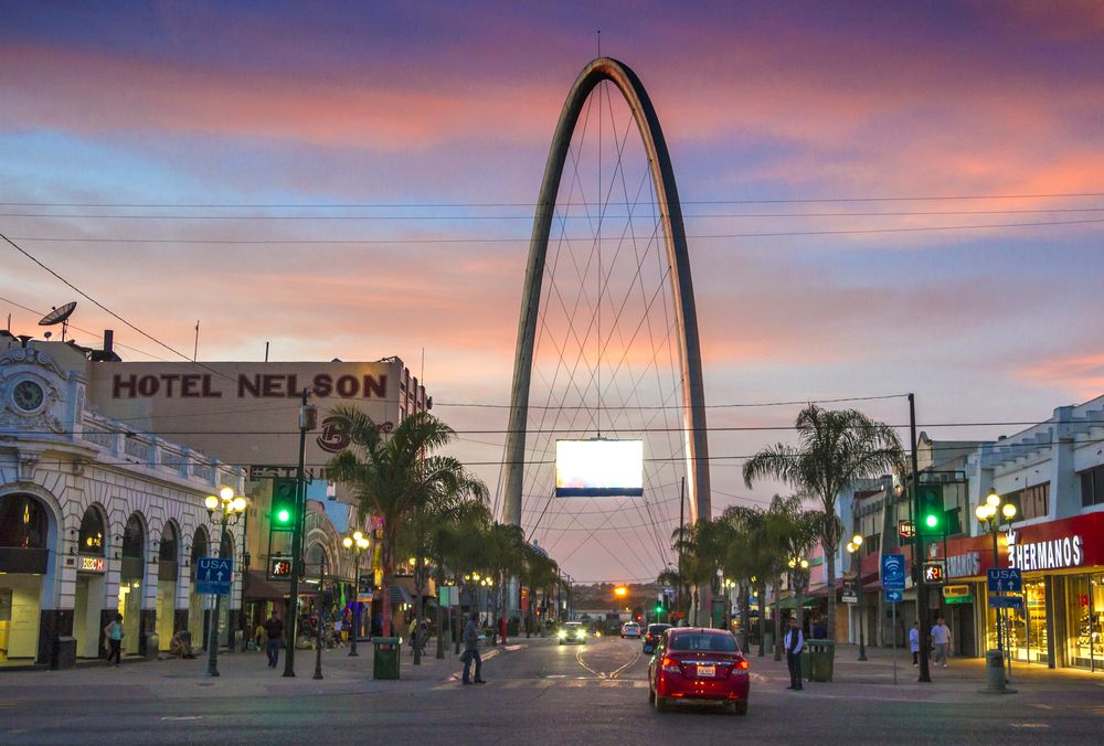 The millennial arch at Avenida Revolución in Tijuana
