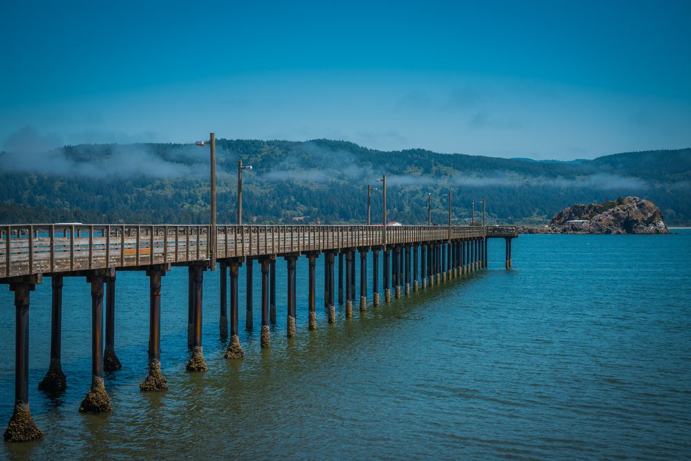 Side view of B Street Pier