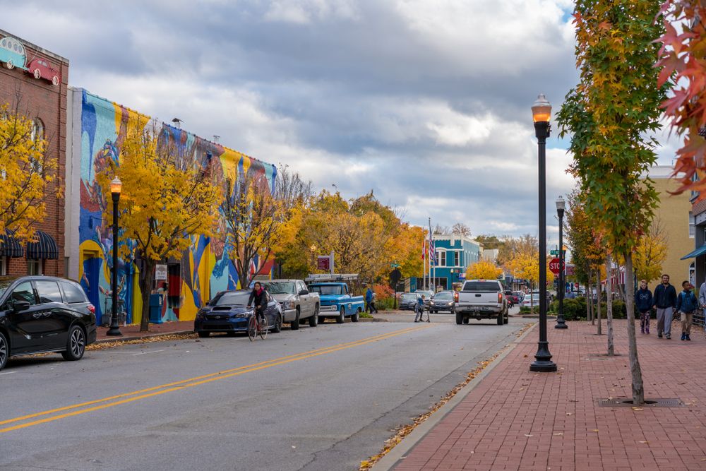 Buildings along Bentonville Downtown Square