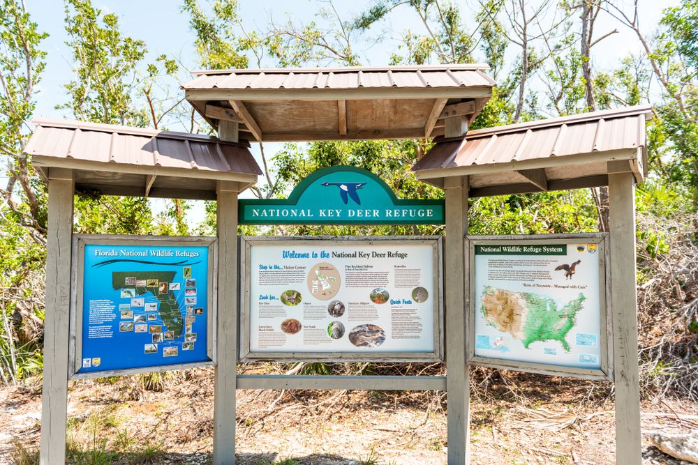 Information board of National Key Deer Refuge