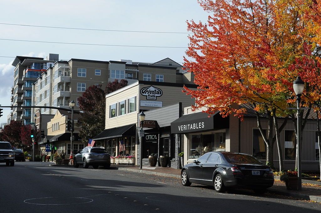 Buildings along Old Bellevue