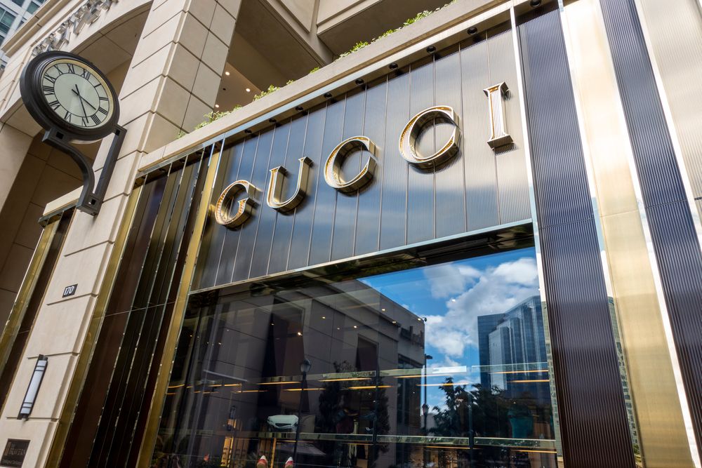 Exterior of the Gucci store at The Shops at The Bravern