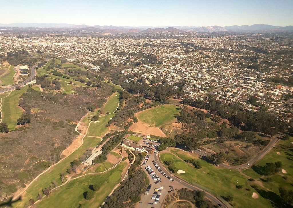 People playing golf in Balboa Park Golf Course