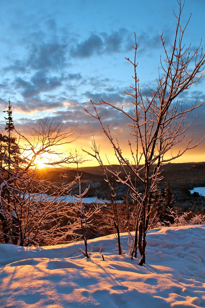 Breathtaking view of the sunrise from Bald Mountain