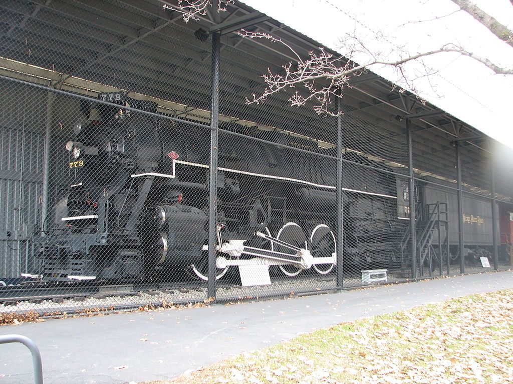 Locomotive No. 779 in the Lincoln Park Train Exhibi