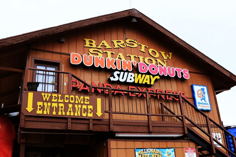 Welcome entrance of Barstow Station