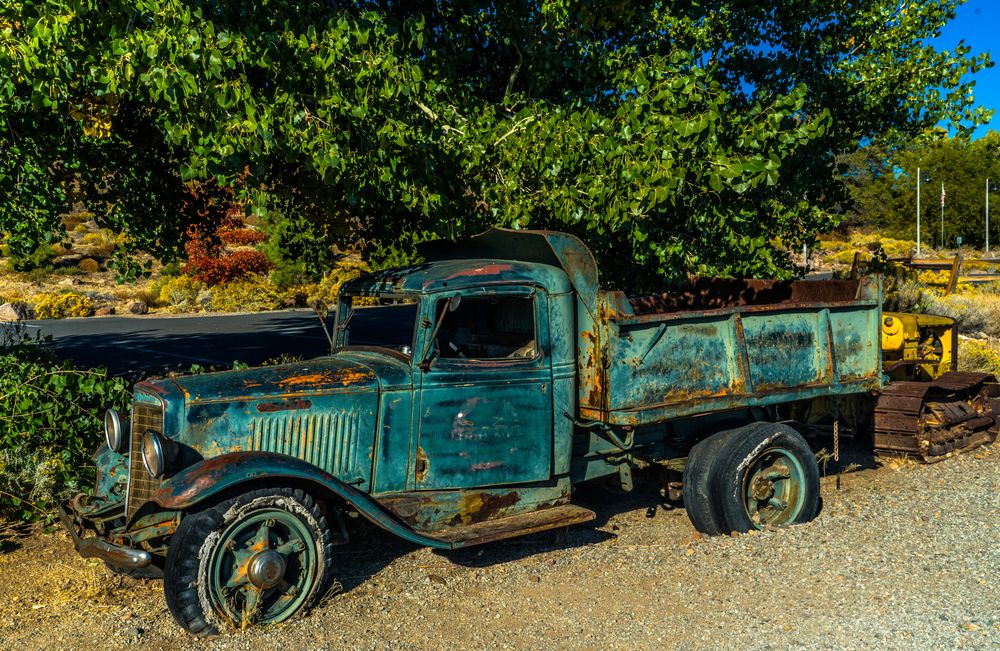 Rusty truck at Bartley Ranch Regional Park