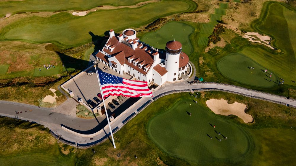 Aerial view of Bayonne Golf Club