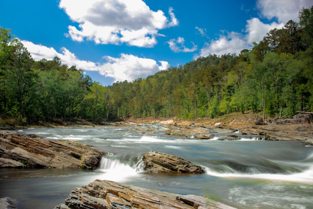 Rapids of Beavers Bend State Park waters