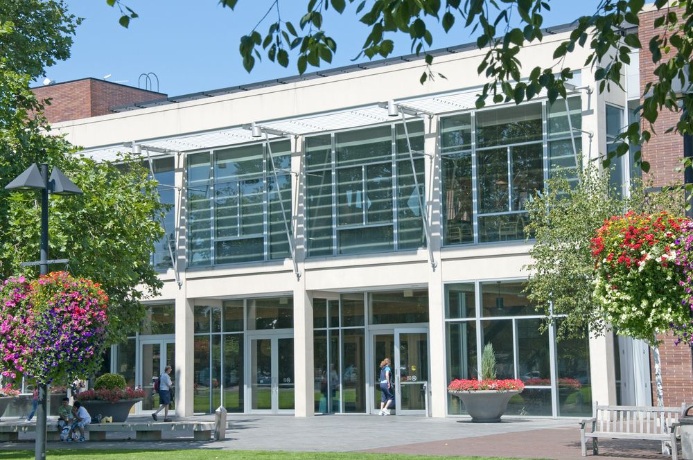 Exterior of Beaverton City Library.