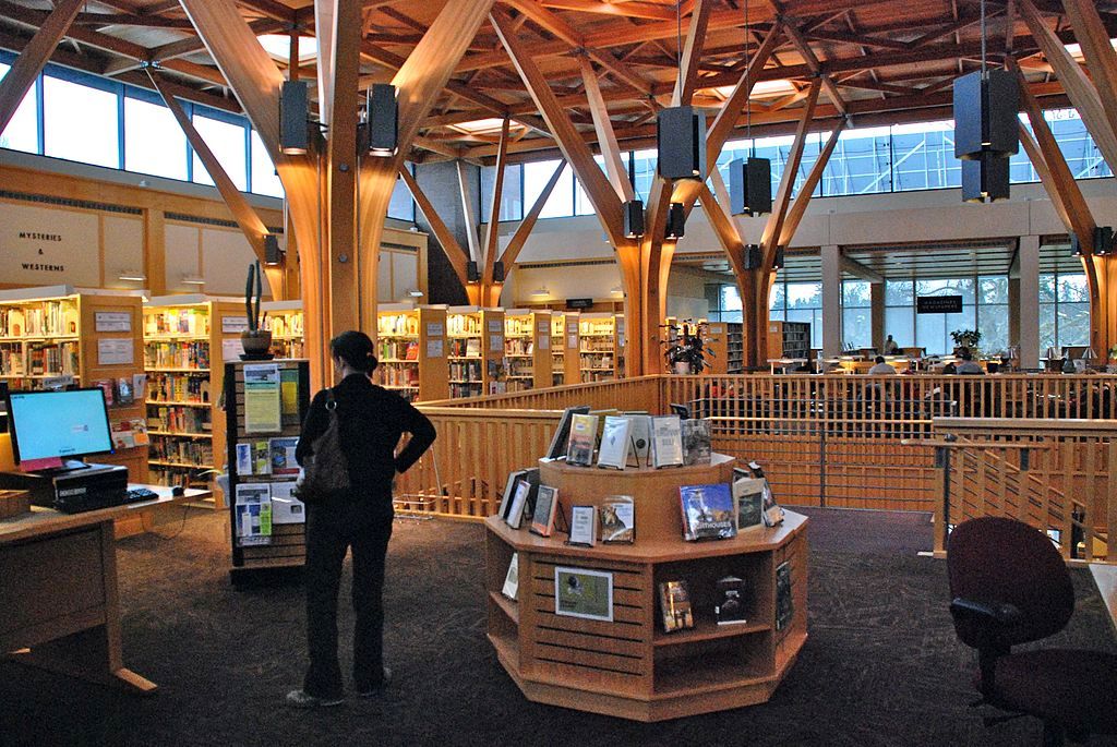 Interior of Beaverton City Library