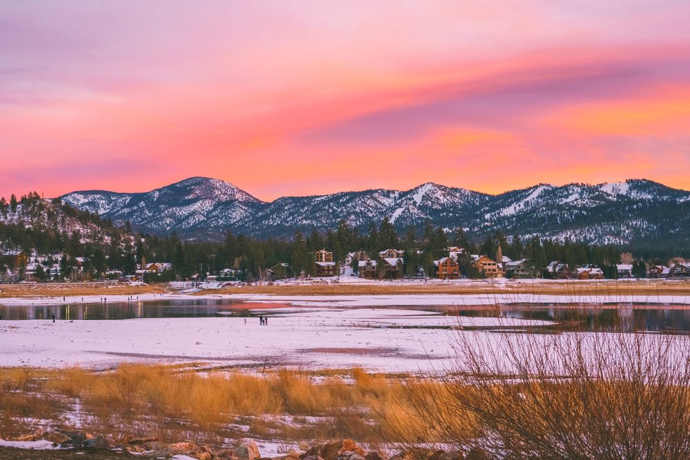 Scenic view of Big Bear Lake