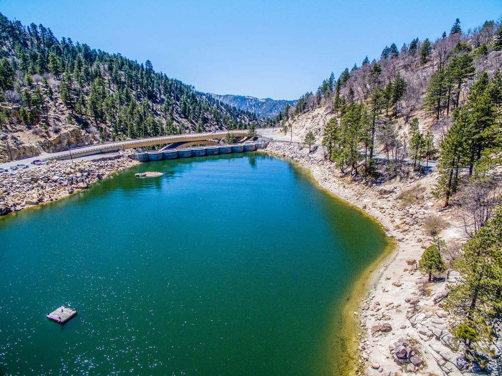 Aerial view of Big Bear Lake