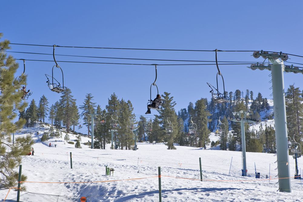 Chair lift at Big Bear Mountain resort